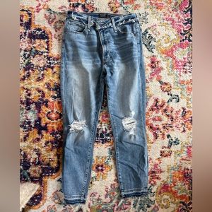 Abercrombie high rise ankle jeans
